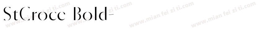 StCroce Bold字体转换